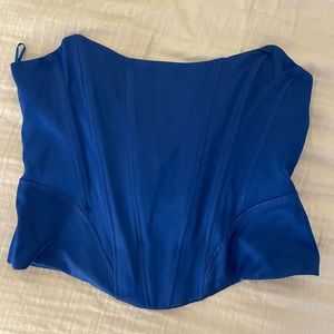 Zara blue corset top